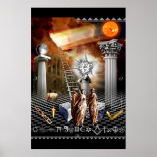 Masonic spåring stiger ombord poster