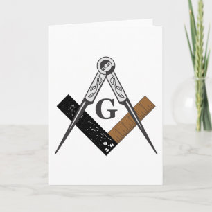 Masonic Square och Compass Kort