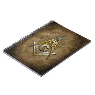 Masonic Square och ComPassar Anteckningsbok