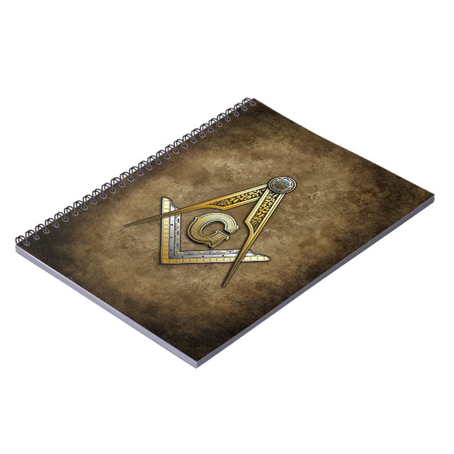 Masonic Square och ComPassar Anteckningsbok (Vänstra Sidan)