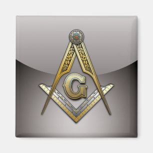 Masonic Square och ComPassar Magnet