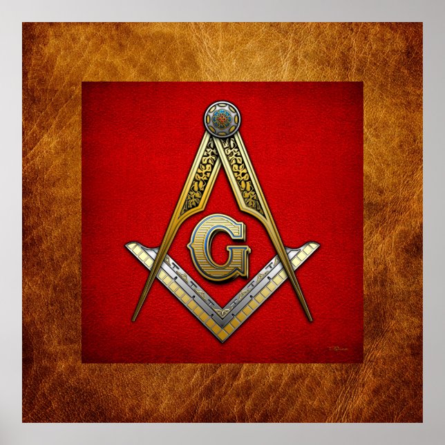 Masonic Square och ComPassar Poster (Framsidan)