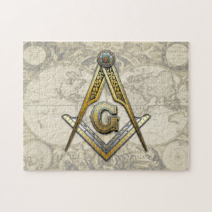 Masonic Square och ComPassar Pussel