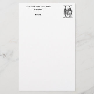 Masonic stationärt brevpapper