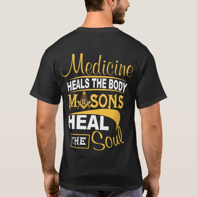 Masonic Store Freemason - HEAL the SOUL Jesus T Shirt (Baksida)