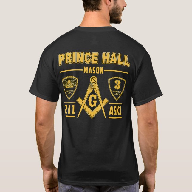 Masonic Store Freemason PRINCE HALL-jul T Shirt (Baksida)