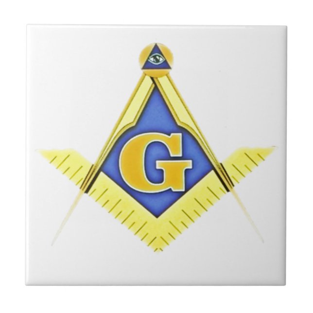 Masonic symbol kakelplatta (Framsidan)