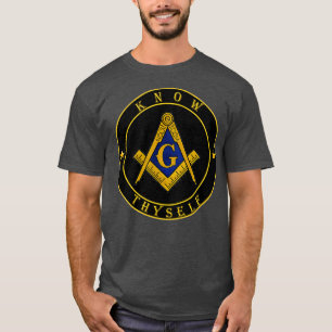 Masonic symbol Know Thyself Master Mason lodge T Shirt