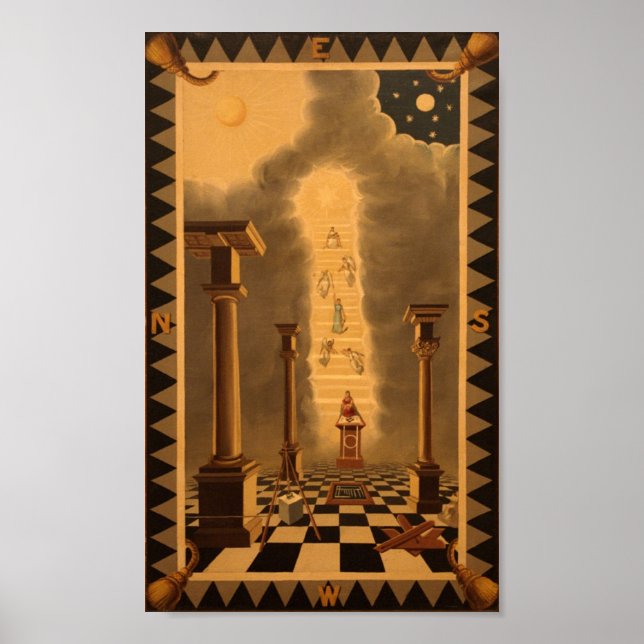 Masonic Tracing Board - Entered Lärce 2 Poster (Framsidan)