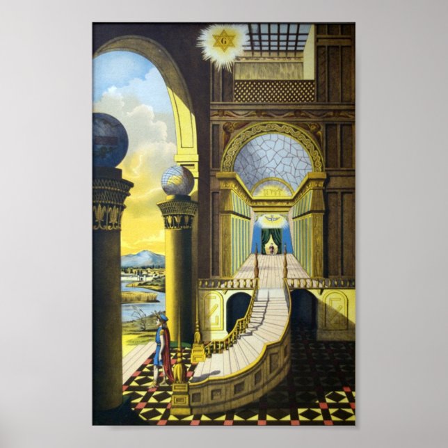 Masonic Tracing Board - Fellow Craft Poster (Framsidan)