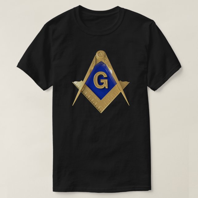 Masonic Tshirt Freemason Square och Compass Shirt T Shirt (Design framsida)