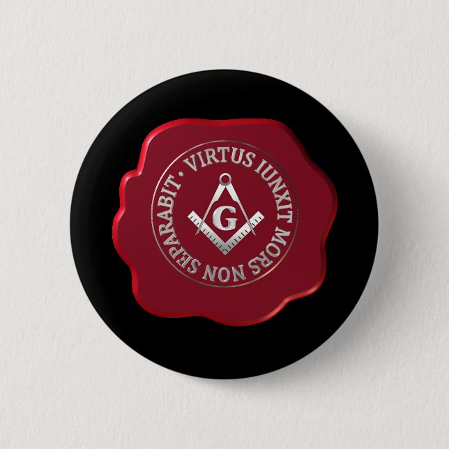 Masonic vax säl knapp (Framsida)