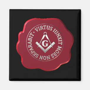 Masonic vax säl magnet