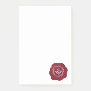 Masonic vax säl post-it block