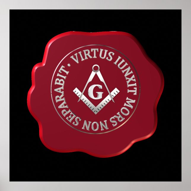 Masonic vax säl poster (Framsidan)