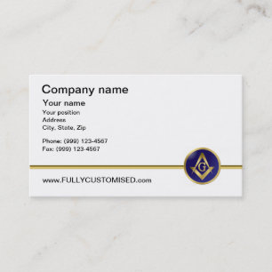 Masonic visitkort