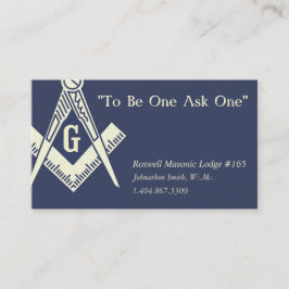 Masonic visitkort