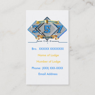 Masonic visitkort