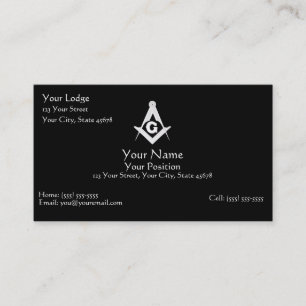 Masonic visitkort