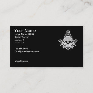 Masonic visitkort 2