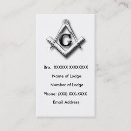 Masonic visitkort 2