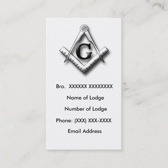 Masonic visitkort 2 (Framsida)