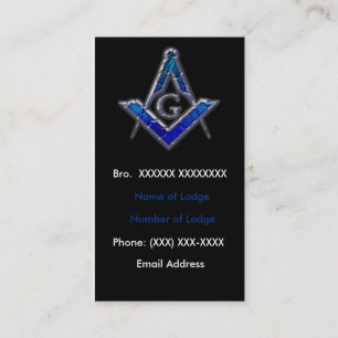 Masonic visitkort 2