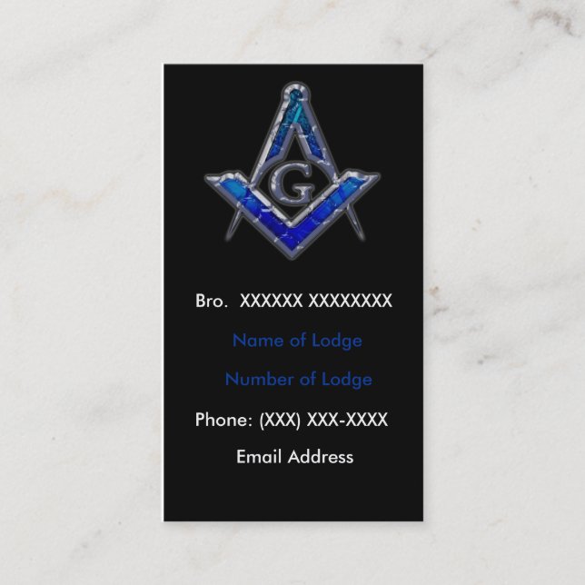 Masonic visitkort 2 (Framsida)