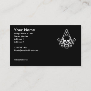 Masonic visitkort 2