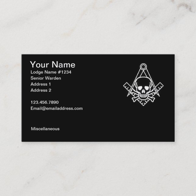 Masonic visitkort 2 (Framsida)