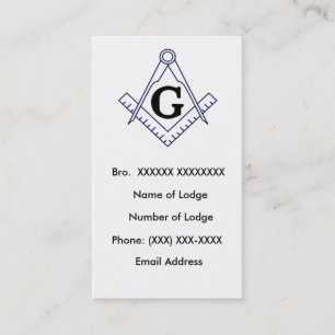 Masonic visitkort 3