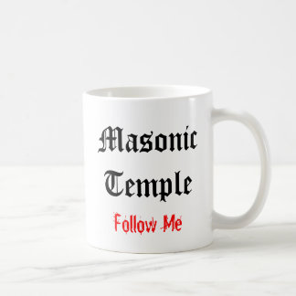 Masonic vit för tempelmugg #1 kaffemugg