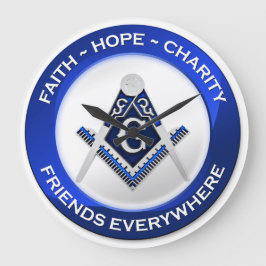 Masonic Wall Clock Stor Klocka