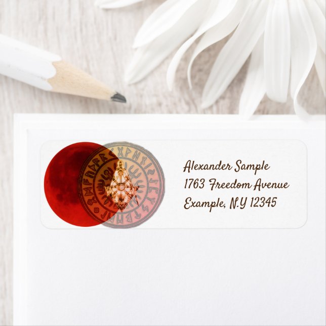 Masonic Warrior Returadress Etikett (Insitu)