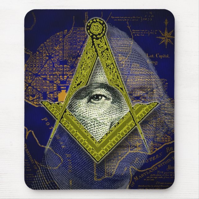 Masonic Washington Mousepad Musmatta (Framsidan)