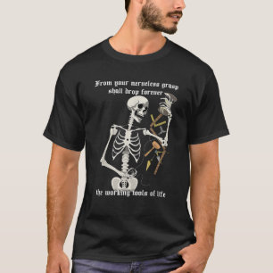Masonic Working Verktyg Skeleton T Shirt