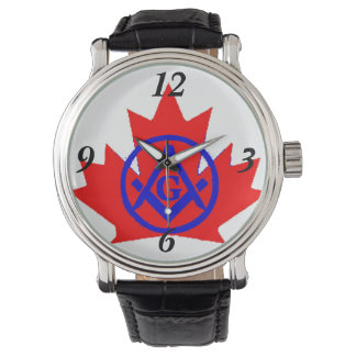 Masonic's Kanada Anpassad Emblem Armbandsur