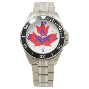 Masonic's Kanada Anpassad Emblem Armbandsur