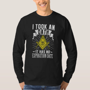 Masonisk Frimureri Brödralig Fyrkant Kompass Jag O T Shirt