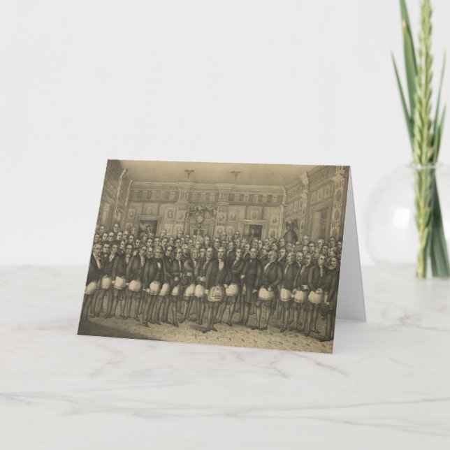 Masonisk Memorial Frimurare Frimureri Kort (Framsida)