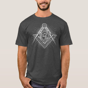 MASONISK SQUARE OCH KOMASS FREEMASON ALLA SEEES T SHIRT