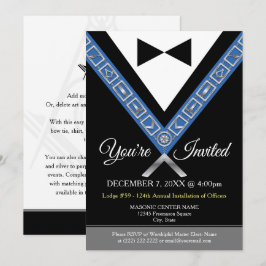 Masoniska inbjudningar | Freemason Tuxedo Jewel