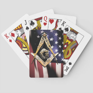 Masoniska minder (gulaktiga) USA Casinokort