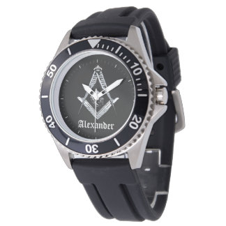 Masoniska minder (silverfärgad) armbandsur
