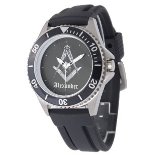 Masoniska minnen (silverfärgad) armbandsur