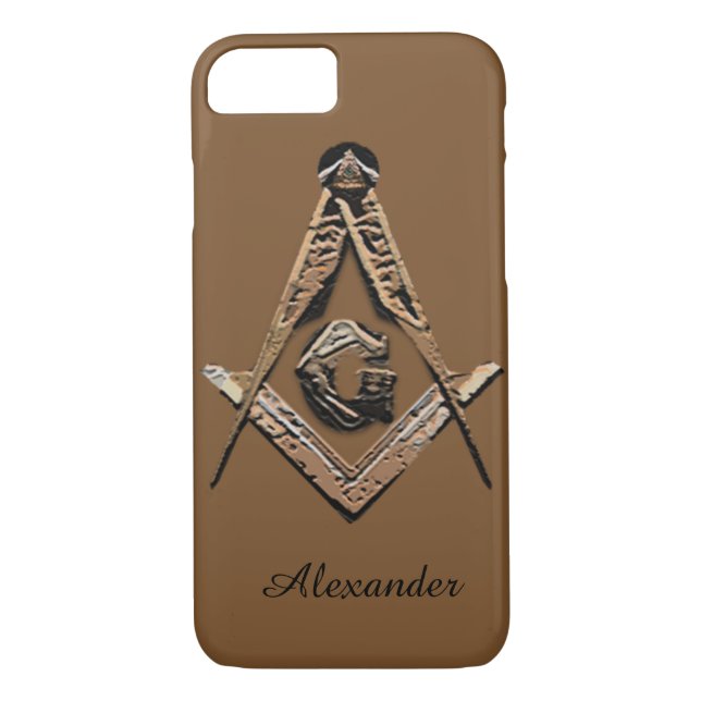 Masoniska minor (Golden) Case-Mate iPhone Skal (Baksida)