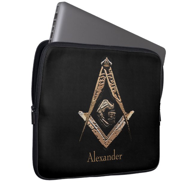 Masoniska minor (Golden) Laptop Sleeve (Framsidan Höger)
