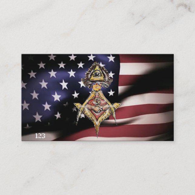 Masoniska ögonSs Visitkort (Framsida)