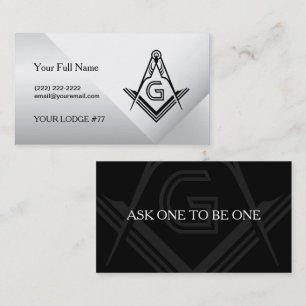 Masoniskt kort - visitkortsmallar   Freemason