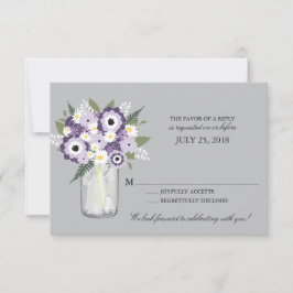 Masonkruka med blommor | RSVP OSA Kort